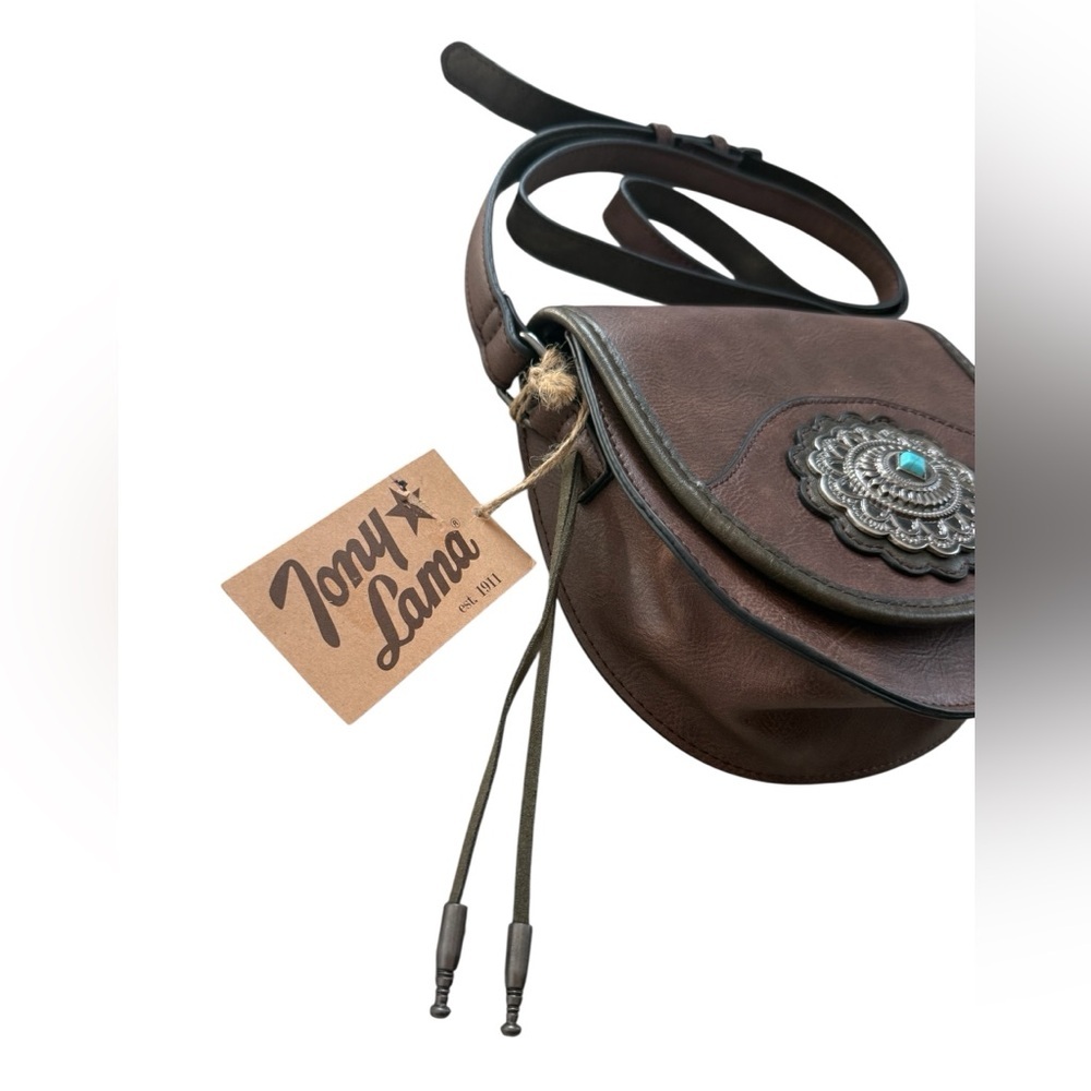 NWT Tony Lama Women's Concho Saddle Bag - Picture 3 of 9